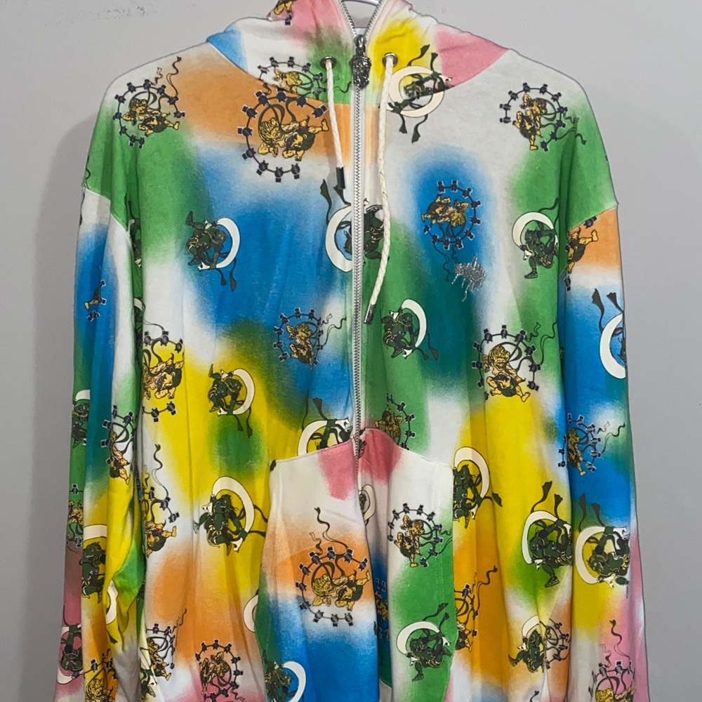 Mulit-colored Zip up hoody
